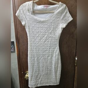 Issac Mizrahi White Eyelet Lace Dress.